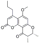 (8R,9S)-5-METHOXY-8,9-DIMETHYL-4-PROPYL-8,9-DIHYDRO-PYRANO[2,3-F]CHROMENE-2,10-DIONE 结构式