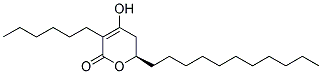 (R)-3-HEXYL-4-HYDROXY-6-UNDECYL-5,6-DIHYDRO-PYRAN-2-ONE 结构式