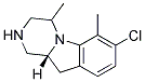 (R)-7-CHLORO-4,6-DIMETHYL-1,2,3,4,10,10A-HEXAHYDRO-PYRAZINO[1,2-A]INDOLE 结构式