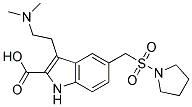 3-(2-DIMETHYLAMINO-ETHYL)-5-(PYRROLIDINE-1-SULFONYLMETHYL)-1H-INDOLE-2-CARBOXYLIC ACID 结构式