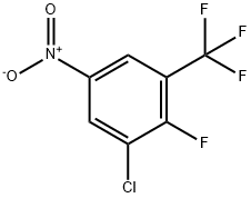 3-氯-2-氟-5-硝基三氟甲苯 结构式