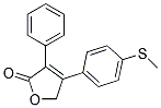 4-(4-METHYLSULFANYL-PHENYL)-3-PHENYL-5H-FURAN-2-ONE 结构式