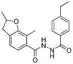 4-ETHYL-BENZOIC ACID N'-(2,7-DIMETHYL-2,3-DIHYDRO-BENZOFURAN-6-CARBONYL)-HYDRAZIDE 结构式