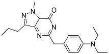 5-(4-DIETHYLAMINO-BENZYL)-1-METHYL-3-PROPYL-1,7A-DIHYDRO-PYRAZOLO[4,3-D]PYRIMIDIN-7-ONE 结构式