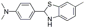 DIMETHYL-[4-(6-METHYL-2,3-DIHYDRO-BENZOTHIAZOL-2-YL)-PHENYL]-AMINE 结构式