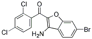 (3-AMINO-6-BROMO-1-BENZOFURAN-2-YL)(2,4-DICHLOROPHENYL)METHANONE 结构式