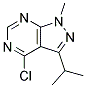 4-CHLORO-3-ISOPROPYL-1-METHYL-1H-PYRAZOLO[3,4-D]PYRIMIDINE 结构式