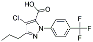 4-CHLORO-3-PROPYL-1-[4-(TRIFLUOROMETHYL)PHENYL]-1H-PYRAZOLE-5-CARBOXYLIC ACID 结构式