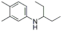 N-(1-Ethyl Propyl)-3,4-Dimethylbenzenamine 结构式