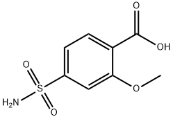 4-(氨基磺酰基)-2-甲氧基苯甲酸 结构式