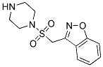 3-[(Piperazin-1-Ylsulfonyl)Methyl]-1,2-Benzisoxazole 结构式