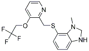 3-Methyl-4-[((2,2,2-Trifluoroethoxy-2-Pyridinyl)Methyl)Thio]-1H-Benzimidazole 结构式