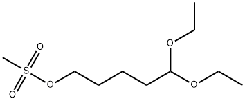 5,5-DIETHOXY-1-(METHYLSULFONYLOXY)PENTANE 结构式