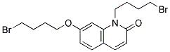 N-(4-BROMOBUTYL)-7-(4-BROMOBUTOXY)-(1H)-QUINOLINE-2-ONE 结构式