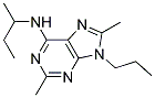 N-SEC-BUTYL-2,8-DIMETHYL-9-PROPYL-9H-PURIN-6-AMINE 结构式