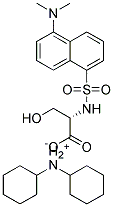 N-DANSYL-(L)-SERINE DICYCLOHEXYLAMMONIUM SALT 结构式