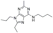 N-BUTYL-8-ETHYL-2-METHYL-9-PROPYL-9H-PURIN-6-AMINE 结构式