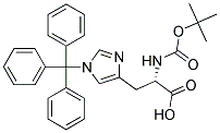 N-BOC-N-IM-TRITYL-L-HISTIDINE 结构式