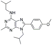 N,9-DIISOBUTYL-8-(4-METHOXYPHENYL)-2-METHYL-9H-PURIN-6-AMINE 结构式