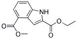 Ethyl 4-methoxycarbonylindole-2-carboxylate 结构式