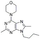 9-BUTYL-2,8-DIMETHYL-6-MORPHOLINO-9H-PURINE 结构式