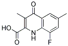 8-氟-1,4-二氢-3-,6-二甲基-4-喹啉酮-2-甲酸 结构式