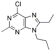 6-CHLORO-8-ETHYL-2-METHYL-9-PROPYL-9H-PURINE 结构式