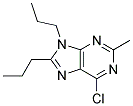 6-CHLORO-2-METHYL-8,9-DIPROPYL-9H-PURINE 结构式