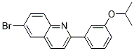 6-BROMO-2-(3-ISOPROPOXY-PHENYL)-QUINOLINE- 结构式