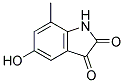 5-HYDROXY-7-METHYLINDOLINE-2,3-DIONE 结构式