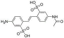 4-ACETAMIDO-4'-AMINOSTILBENE-2,2'-DISULFONIC ACID 结构式