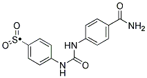 4-[3-(4-CARBAMOYL-PHENYL)-UREIDO]-BENZENESULFONYL 结构式