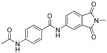 4-(P-ACETYLAMINO)BENZOYLAMINO-N-METHYLPHTHALIMIDE 结构式