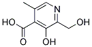 3-HYDROXY-2-(HYDROXYMETHYL)-5-METHYL-4-PYRIDINECARBOXYLIC ACID 结构式