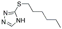 3-HEXYLTHIO-4H-1,2,4-TRIAZOLE 结构式