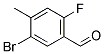 3-Bromo-6-fluoro-4-methylbenzaldehyde 结构式