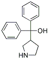 3-(DIPHENYLHYDROXYMEZHYL)PYRROLIDINE 结构式