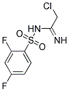 N1-(2-CHLOROETHANIMIDOYL)-2,4-DIFLUOROBENZENE-1-SULFONAMIDE, TECH 结构式