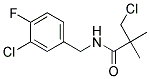N1-(3-CHLORO-4-FLUOROBENZYL)-3-CHLORO-2,2-DIMETHYLPROPANAMIDE, TECH 结构式