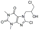 8-CHLORO-7-(3-CHLORO-2-HYDROXYPROPYL)-1,3-DIMETHYL-2,3,6,7-TETRAHYDRO-1H-PURINE-2,6-DIONE, TECH 结构式