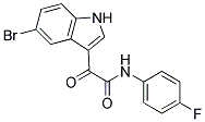 N1-(4-FLUOROPHENYL)-2-(5-BROMO-1H-INDOL-3-YL)-2-OXOACETAMIDE, TECH 结构式