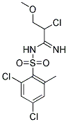 N1-(2-CHLORO-3-METHOXYPROPANIMIDOYL)-2,4-DICHLORO-6-METHYLBENZENE-1-SULFONAMIDE, TECH 结构式