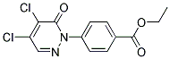 ETHYL 4-(4,5-DICHLORO-6-OXO-1,6-DIHYDROPYRIDAZIN-1-YL)BENZOATE, TECH 结构式