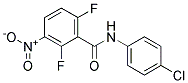 N-(4-CHLOROPHENYL)-2,6-DIFLUORO-3-NITROBENZAMIDE, TECH 结构式