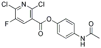 4-(ACETYLAMINO)PHENYL 2,6-DICHLORO-5-FLUORONICOTINATE 结构式