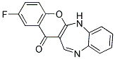 9-FLUORO-5H-6-OXA-5,13-DIAZABENZO[4,5]CYCLOHEPTA[1,2-B]NAPHTHALEN-11-ONE 结构式