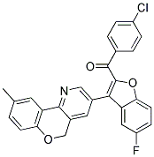 (4-CHLORO-PHENYL)-[5-FLUORO-3-(6-METHYL-10H-9-OXA-4-AZA-PHENANTHREN-2-YL)-BENZOFURAN-2-YL]-METHANONE 结构式