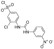 3-CHLORO-4-[3-(3-NITROPHENYL)UREIDO]BENZENESULFONYL CHLORIDE 结构式