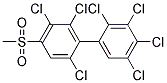 4-METHYLSULFONYL-2,2',3',4',5,5',6-HEPTACHLOROBIPHENYL 结构式