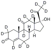 4-PREGNEN-17A-OL-3,11,20-TRIONE-2,2,4,6,6,9,12,12,21,21,21-D11 结构式